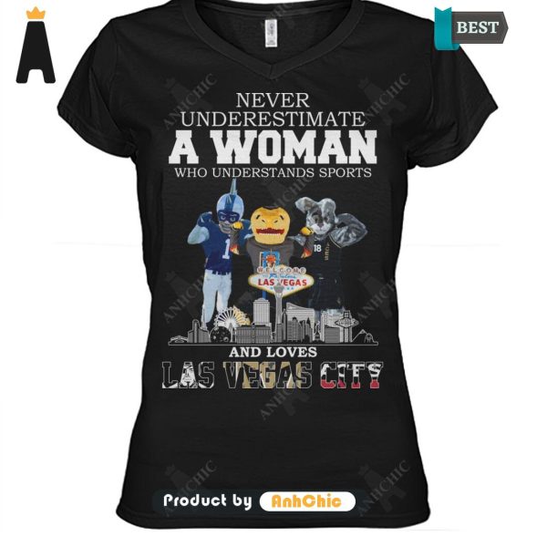 TRENDING Never Underestimate A Women Who Understand Basketball And Love LAS VEGAS CITY Urban Vibes T-Shirt