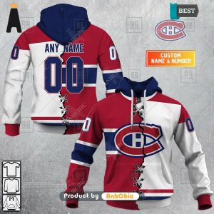 TRENDING Personalized NHL Montreal Canadiens Mix Jersey  All over Printed 3D Hoodie