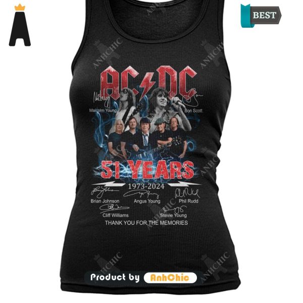 TRENDING The AC DC 51 Years 1973-2024 Thank You For The Memories LIMITED EDITION T-Shirt