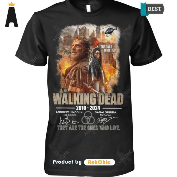 TRENDING The Walking Dead 2010-2024 Andrew Lincoil And Danai Gurira They Are The Ones Who Live Street Style Fusion T-Shirt