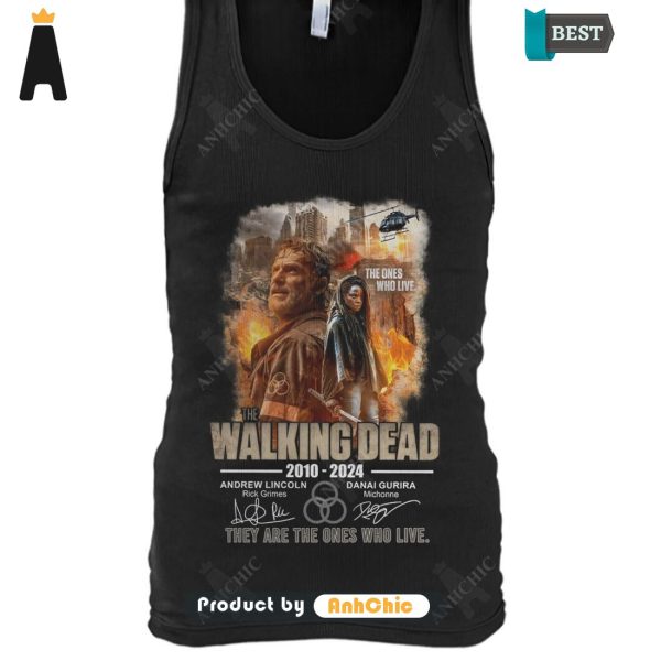 TRENDING The Walking Dead 2010-2024 Andrew Lincoil And Danai Gurira They Are The Ones Who Live Street Style Fusion T-Shirt