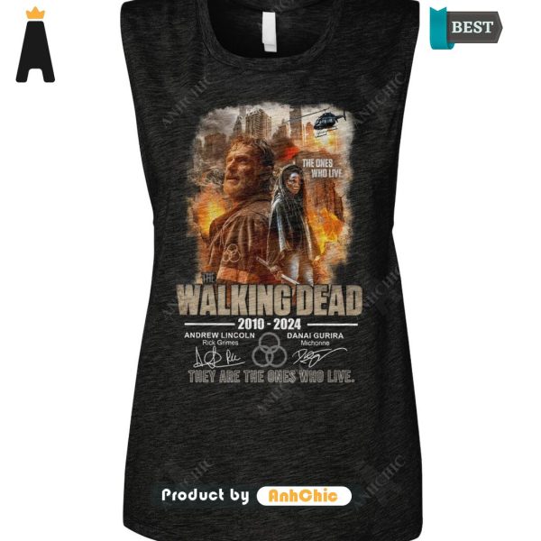 TRENDING The Walking Dead 2010-2024 Andrew Lincoil And Danai Gurira They Are The Ones Who Live Street Style Fusion T-Shirt