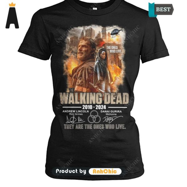 TRENDING The Walking Dead 2010-2024 Andrew Lincoil And Danai Gurira They Are The Ones Who Live Street Style Fusion T-Shirt