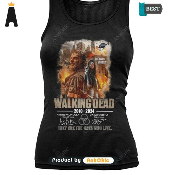 TRENDING The Walking Dead 2010-2024 Andrew Lincoil And Danai Gurira They Are The Ones Who Live Street Style Fusion T-Shirt