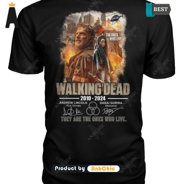 TRENDING The Walking Dead 2010-2024 Andrew Lincoil And Danai Gurira They Are The Ones Who Live Street Style Fusion T-Shirt