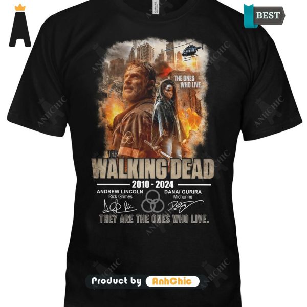 TRENDING The Walking Dead 2010-2024 Andrew Lincoil And Danai Gurira They Are The Ones Who Live Street Style Fusion T-Shirt