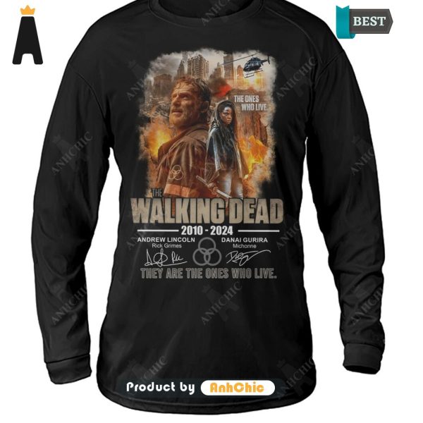 TRENDING The Walking Dead 2010-2024 Andrew Lincoil And Danai Gurira They Are The Ones Who Live Street Style Fusion T-Shirt