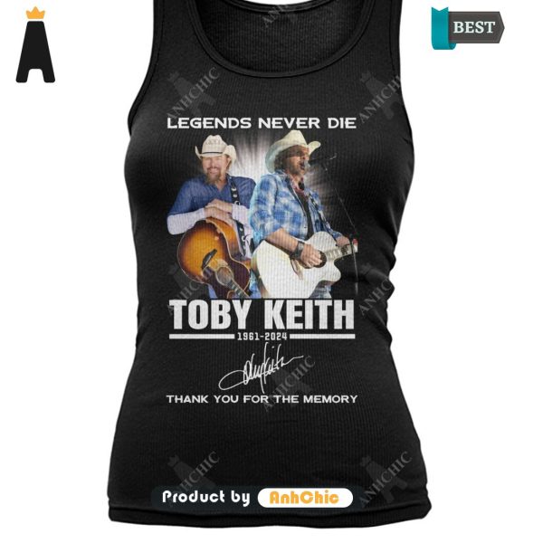 TRENDING Toby Keith Lengend Never Die Thank You For The Memory All over Printed T-Shirt