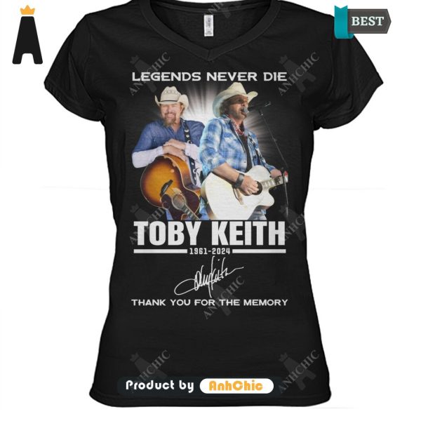 TRENDING Toby Keith Lengend Never Die Thank You For The Memory All over Printed T-Shirt