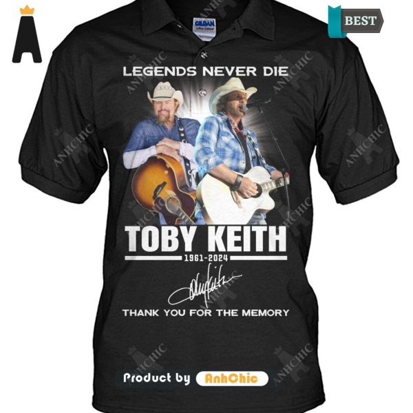 TRENDING Toby Keith Lengend Never Die Thank You For The Memory All over Printed T-Shirt