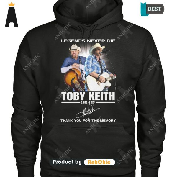 TRENDING Toby Keith Lengend Never Die Thank You For The Memory All over Printed T-Shirt