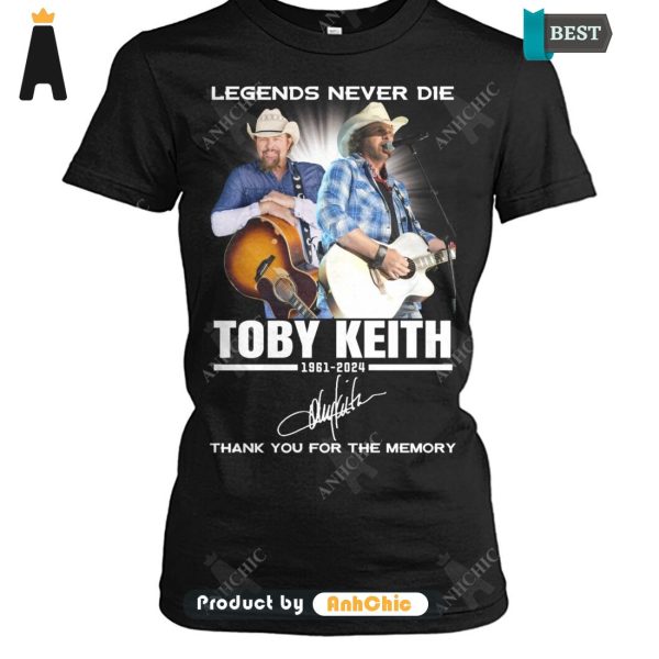 TRENDING Toby Keith Lengend Never Die Thank You For The Memory All over Printed T-Shirt