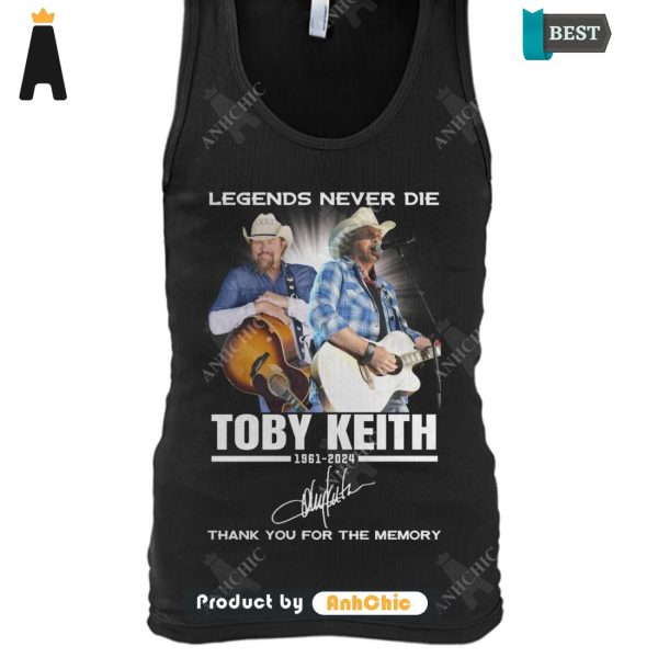 TRENDING Toby Keith Lengend Never Die Thank You For The Memory All over Printed T-Shirt