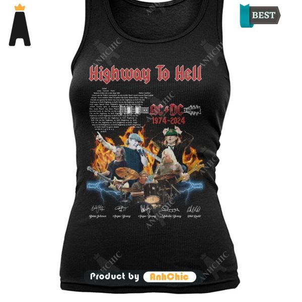 [TRENDY] AC DC Hightway To Hell 1974-2024 Urban Streetwear T-Shirt