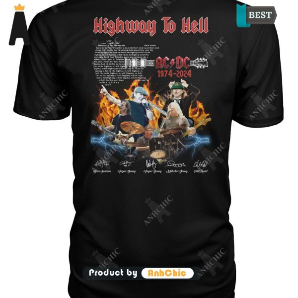 [TRENDY] AC DC Hightway To Hell 1974-2024 Urban Streetwear T-Shirt