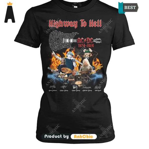 [TRENDY] AC DC Hightway To Hell 1974-2024 Urban Streetwear T-Shirt