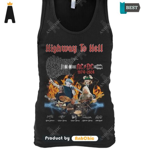 [TRENDY] AC DC Hightway To Hell 1974-2024 Urban Streetwear T-Shirt