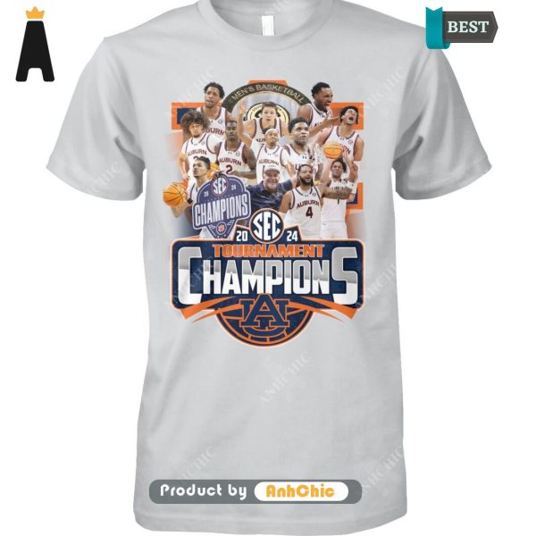 [TRENDY] Auburn Tigers Men’s Basketball Sec 2020-2024 Tournament Champions Urban Vibes T-Shirt