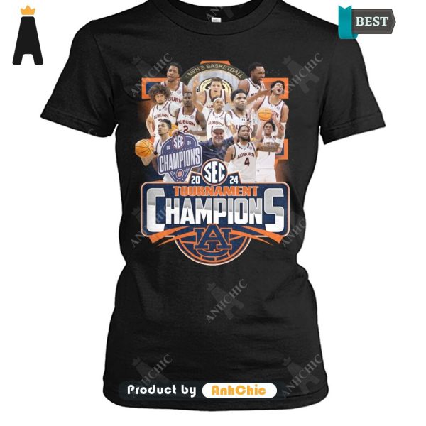 [TRENDY] Auburn Tigers Men’s Basketball Sec 2020-2024 Tournament Champions Urban Vibes T-Shirt