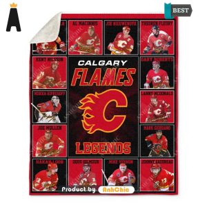 [TRENDY] Calgary Flames Legends National Hockey League POD Design Blanket