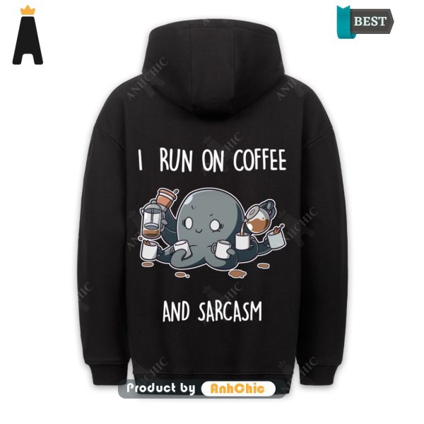 [TRENDY] Coffee & Sarcasm  Urban Streetwear Cute Classic Hoodie