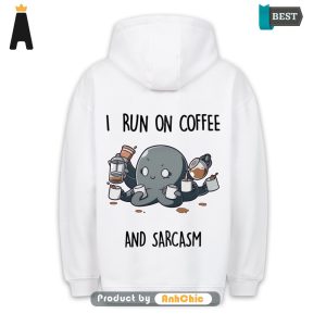 [TRENDY] Coffee & Sarcasm  Urban Streetwear Cute Classic Hoodie