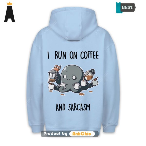 [TRENDY] Coffee & Sarcasm  Urban Streetwear Cute Classic Hoodie