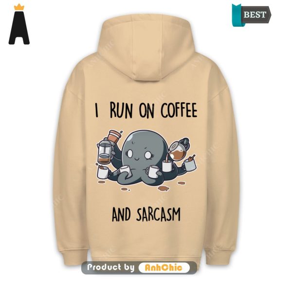 [TRENDY] Coffee & Sarcasm  Urban Streetwear Cute Classic Hoodie