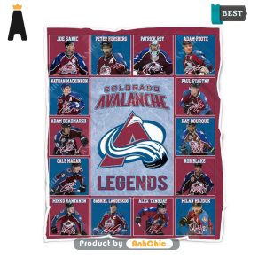 [TRENDY] Colorado Avalanche Legends National Hockey League Street Style Fusion Blanket