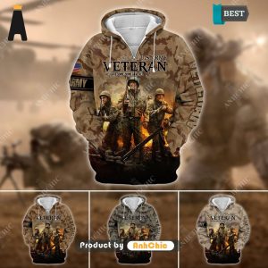 [TRENDY]  U.S. Army Veteran  Urban Vibes 3D Hoodie