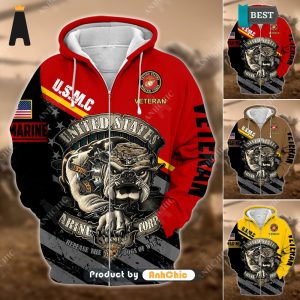 [TRENDY] Unique U.S. Marine Corps Veteran  Street Style Elegance 3D Hoodie