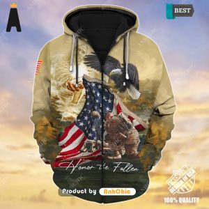 [TRENDY]  Unique Veteran  All over Printed 3D Hoodie