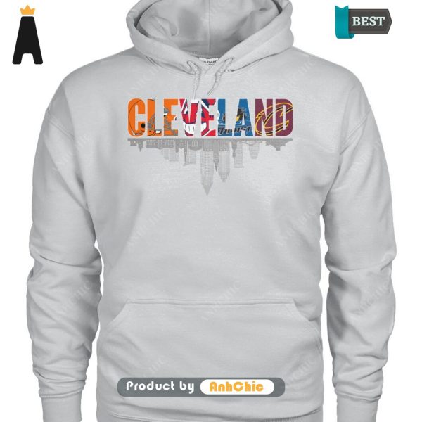 UNIQUE City of Cleveland Cleveland Browns Cleveland Cavaliers Cleveland Guardians  T-Shirt