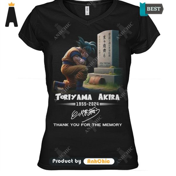 UNIQUE Dragon Ball TORIYAMA AKIRA 1955-2024 Thank You For The Memories Limitted Edition T-Shirt