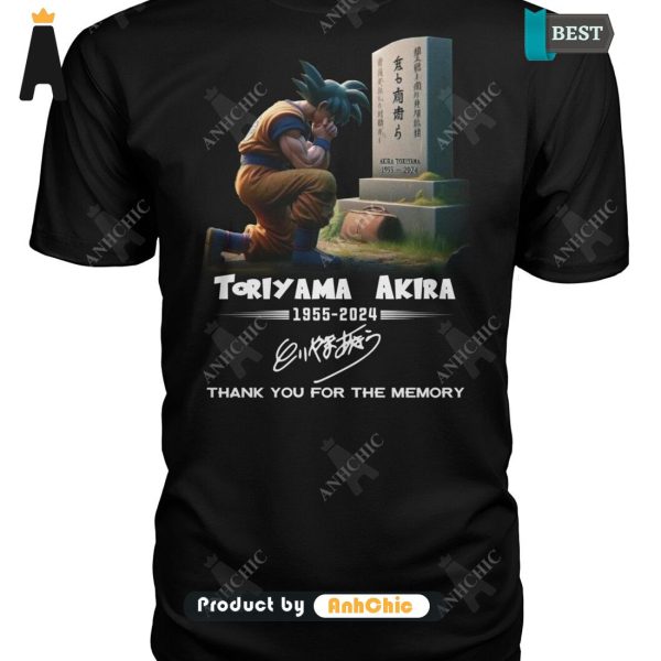 UNIQUE Dragon Ball TORIYAMA AKIRA 1955-2024 Thank You For The Memories Limitted Edition T-Shirt