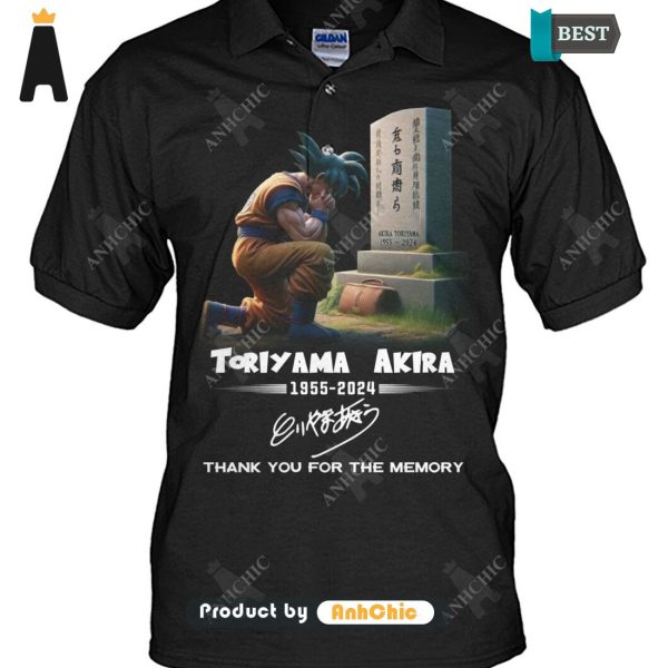 UNIQUE Dragon Ball TORIYAMA AKIRA 1955-2024 Thank You For The Memories Limitted Edition T-Shirt