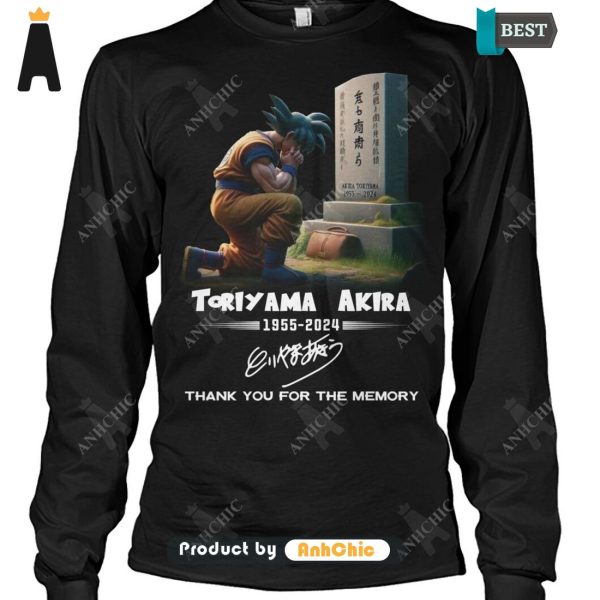 UNIQUE Dragon Ball TORIYAMA AKIRA 1955-2024 Thank You For The Memories Limitted Edition T-Shirt