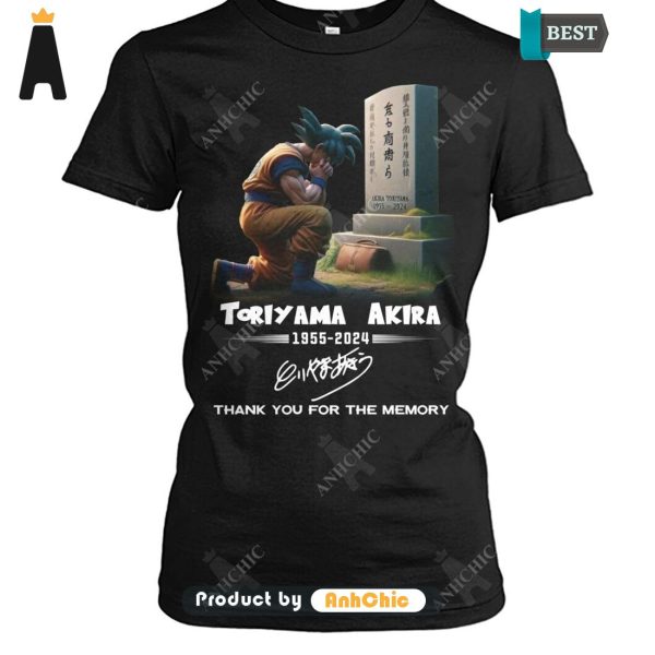 UNIQUE Dragon Ball TORIYAMA AKIRA 1955-2024 Thank You For The Memories Limitted Edition T-Shirt