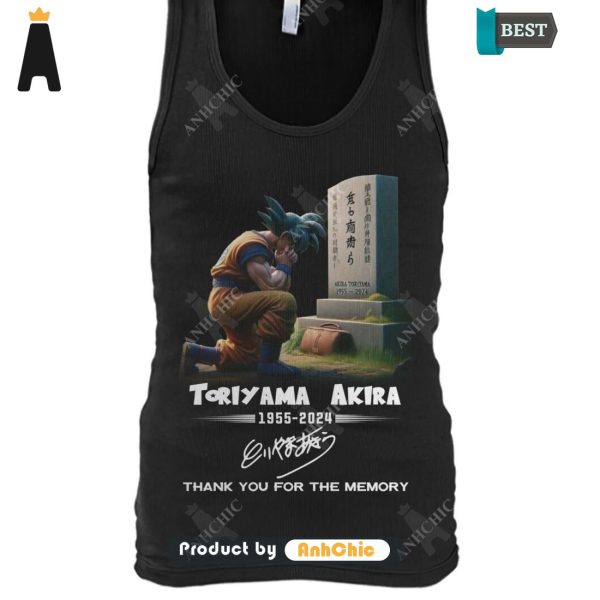 UNIQUE Dragon Ball TORIYAMA AKIRA 1955-2024 Thank You For The Memories Limitted Edition T-Shirt