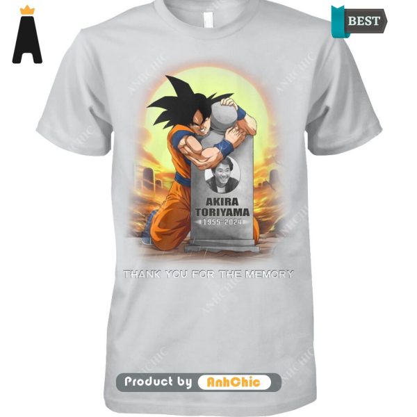 UNIQUE Dragon Ball TORIYAMA AKIRA 1955-2024 Thank You For The Memories Modern Classics T-Shirt