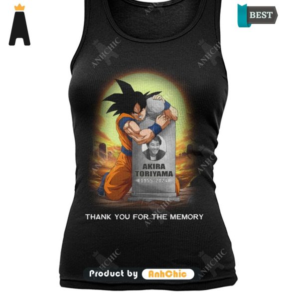 UNIQUE Dragon Ball TORIYAMA AKIRA 1955-2024 Thank You For The Memories Modern Classics T-Shirt