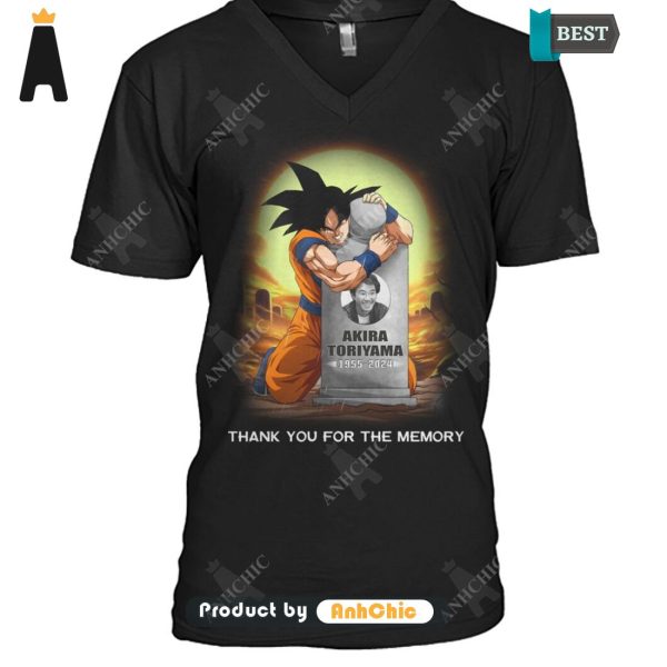 UNIQUE Dragon Ball TORIYAMA AKIRA 1955-2024 Thank You For The Memories Modern Classics T-Shirt