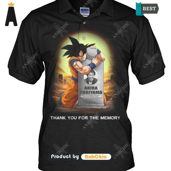 UNIQUE Dragon Ball TORIYAMA AKIRA 1955-2024 Thank You For The Memories Modern Classics T-Shirt