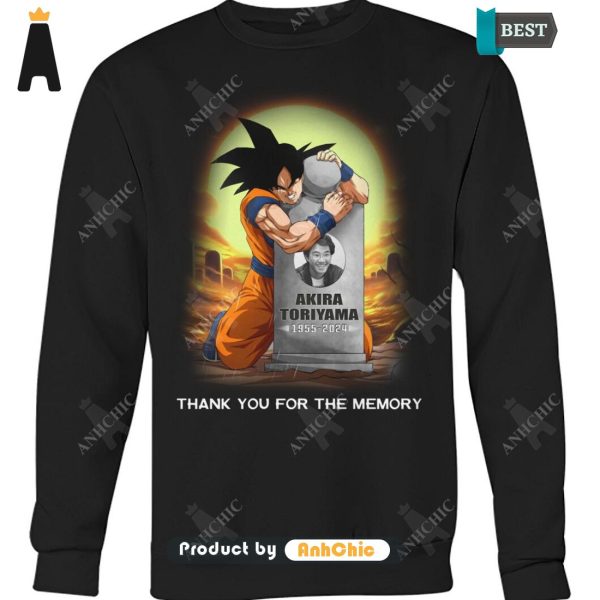 UNIQUE Dragon Ball TORIYAMA AKIRA 1955-2024 Thank You For The Memories Modern Classics T-Shirt