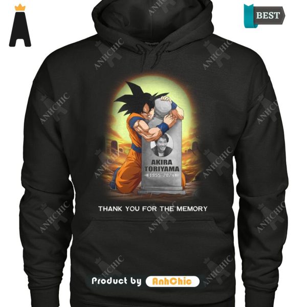 UNIQUE Dragon Ball TORIYAMA AKIRA 1955-2024 Thank You For The Memories Modern Classics T-Shirt