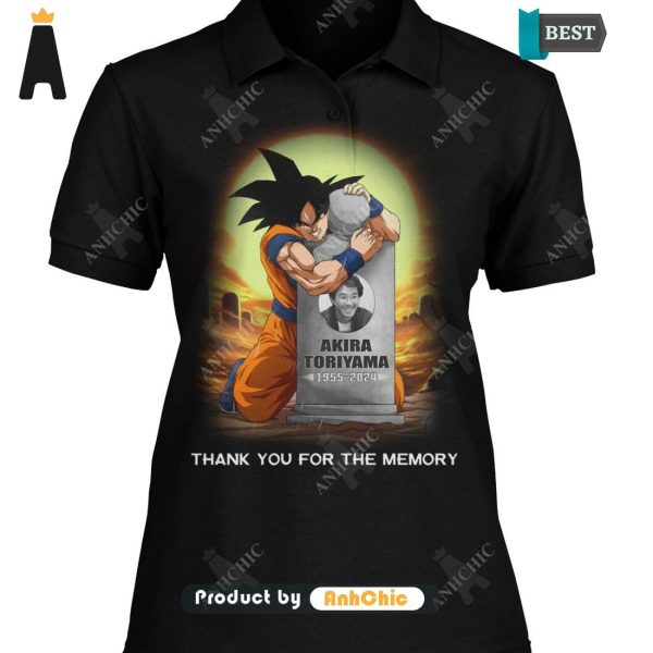 UNIQUE Dragon Ball TORIYAMA AKIRA 1955-2024 Thank You For The Memories Modern Classics T-Shirt