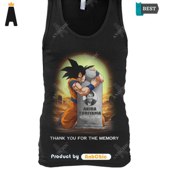 UNIQUE Dragon Ball TORIYAMA AKIRA 1955-2024 Thank You For The Memories Modern Classics T-Shirt